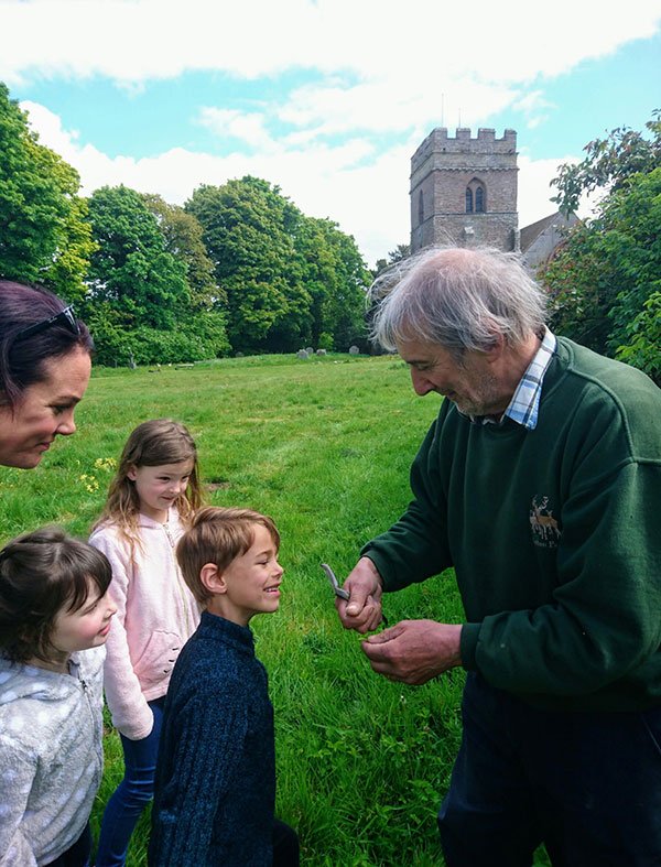 jim logan with slowworm